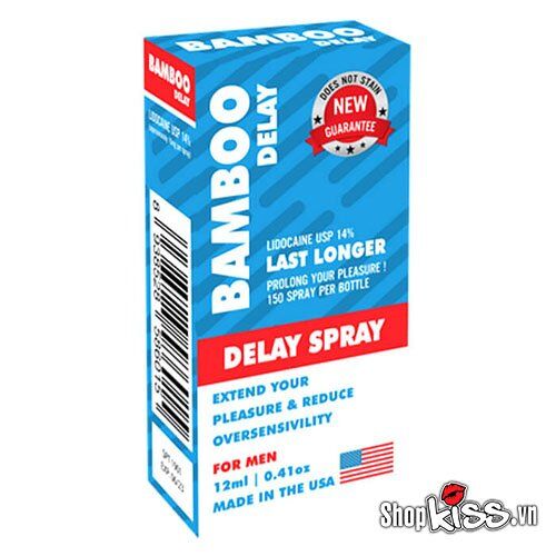 Chai xịt Bamboo Delay Mỹ chống xuất tinh sớm kéo dài quan hệ lâu