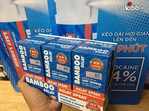 Chai xịt Bamboo Delay Mỹ chống xuất tinh sớm kéo dài quan hệ lâu