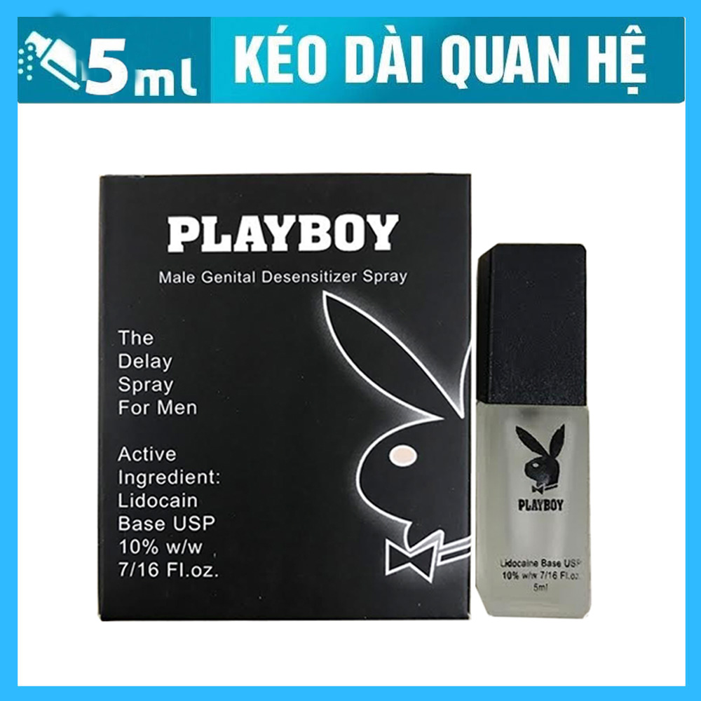 Chai xịt Playboy chống xuất tinh sớm tăng hưng phấn 5ml