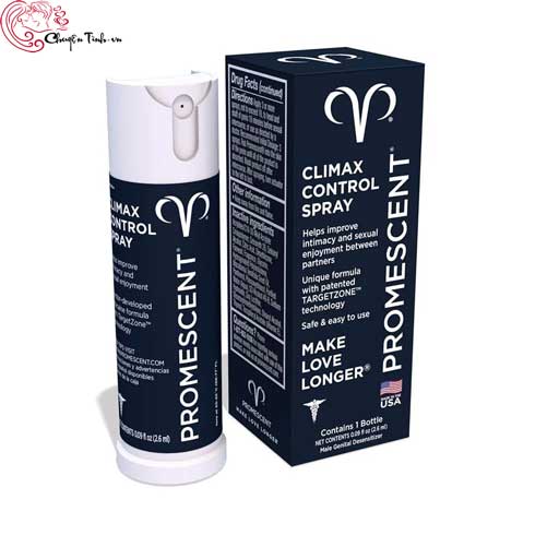 Chai xịt Promescent chống xuất tinh sớm công nghệ Targetzone
