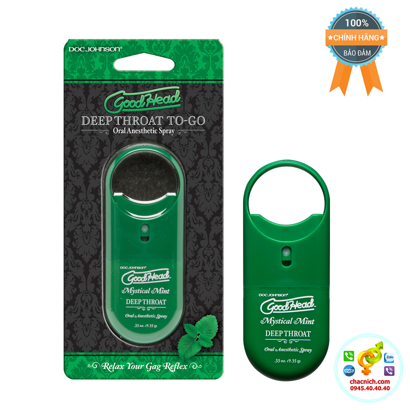 Xịt thơm miệng GoodHead To-Go Deep Throat Spray Mystical Mint