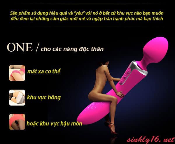 Chày rung 2 đầu Leten AV11 sextoy massage kích thích nữ giải tỏa nhu cầu yêu