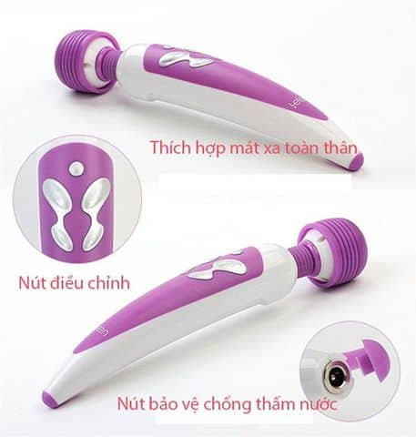 Chày rung AV Ra Rần Leten Sextoy đa tần 18 chế độ rung điểm G Chày rung AV Ra Rần Leten Sextoy đa tần 18 chế độ rung điểm G