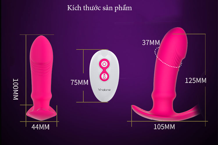 Dương vật rung sưởi ấm Nalone Marley 7 tần số điều khiển từ xa