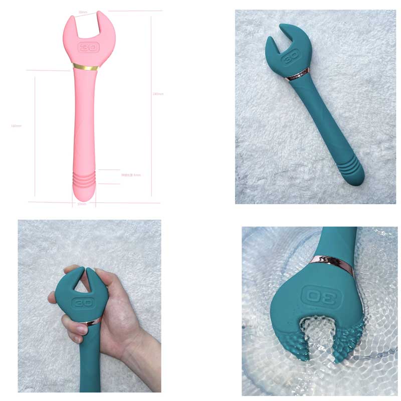 Cờ lê rung điểm G massage 10 chế độ silicon ABS cao cấp sạc USB