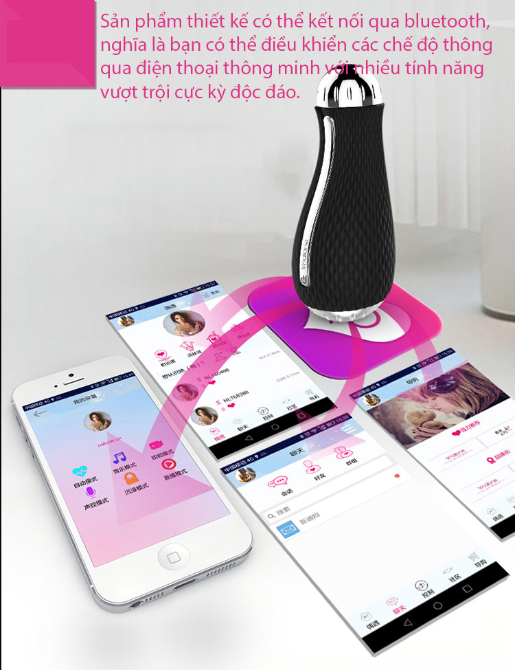Cốc Thủ Dâm Cao Cấp 3D Nalone Có Rung Bluetooth Massage Dương Vật Nam