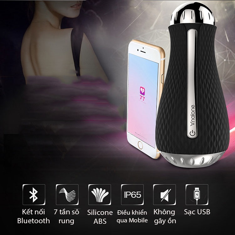 Cốc Thủ Dâm Cao Cấp 3D Nalone Có Rung Bluetooth Massage Dương Vật Nam