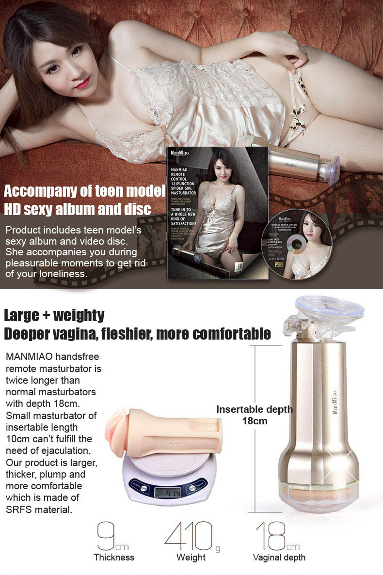 Cốc thủ dâm gắn tường ManMiao Gold nhựa silicon cao cấp mềm mại