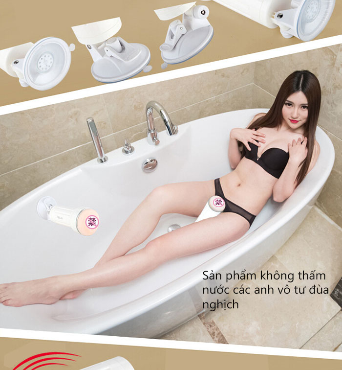 Cốc thủ dâm gắn tường rung AK HOT silicon cao cấp an toàn