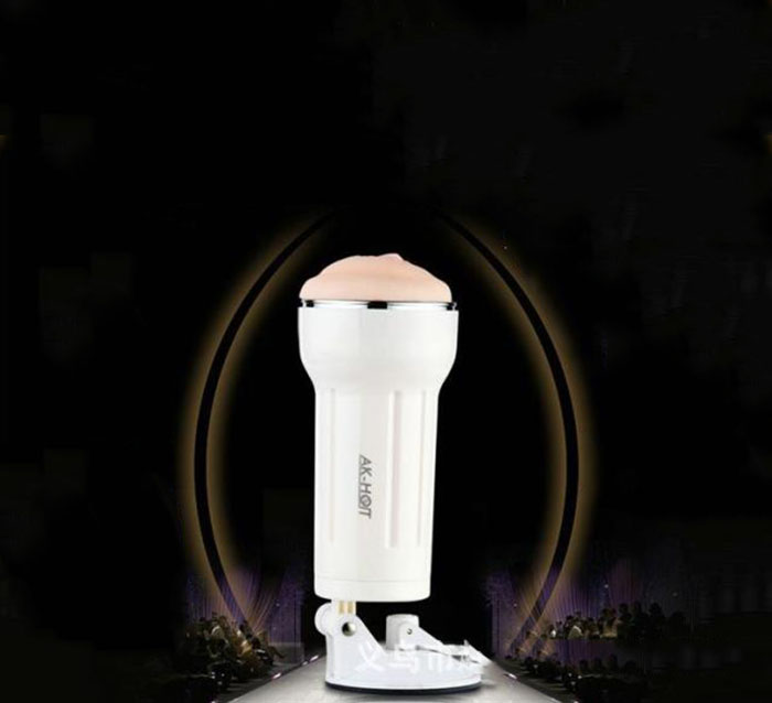 Cốc thủ dâm gắn tường rung AK HOT silicon cao cấp an toàn