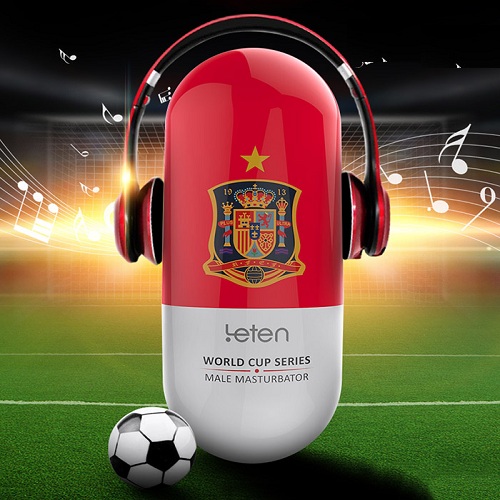 Cốc thủ dâm Leten Football rung sạc điện silicon y tế an toàn