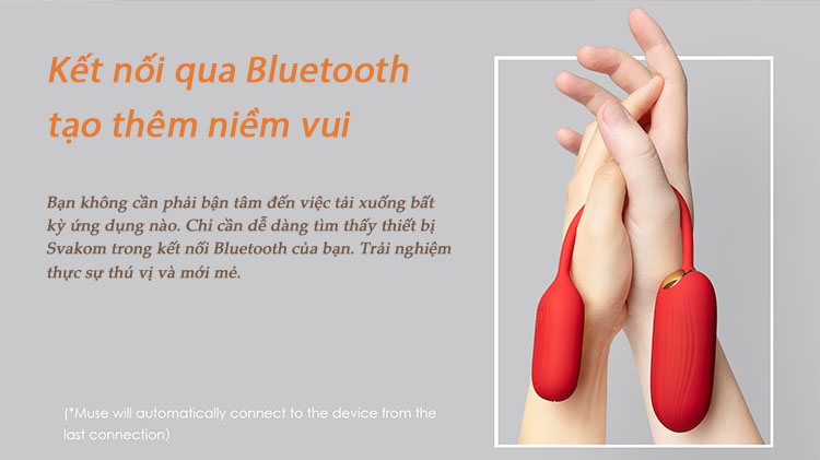 Trứng rung Svakom MUSE ngân nga theo nhạc pin sạc tiện lợi