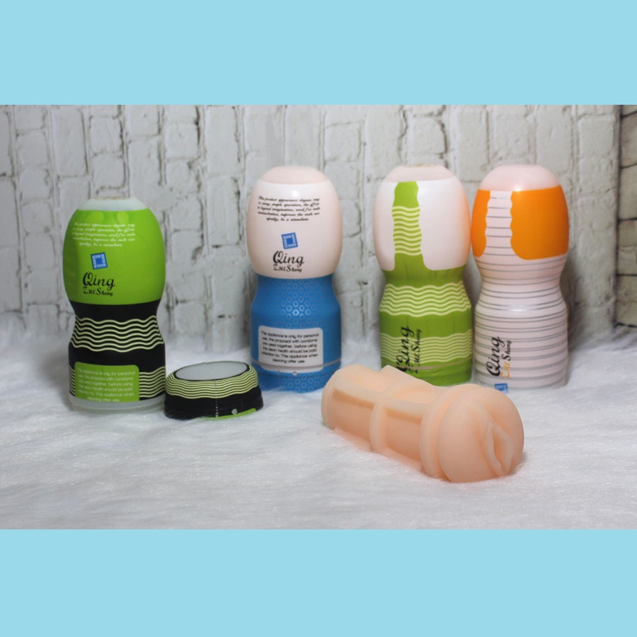 Âm đạo giả Qing cốc thủ dâm silicon y tế mềm mại như thật