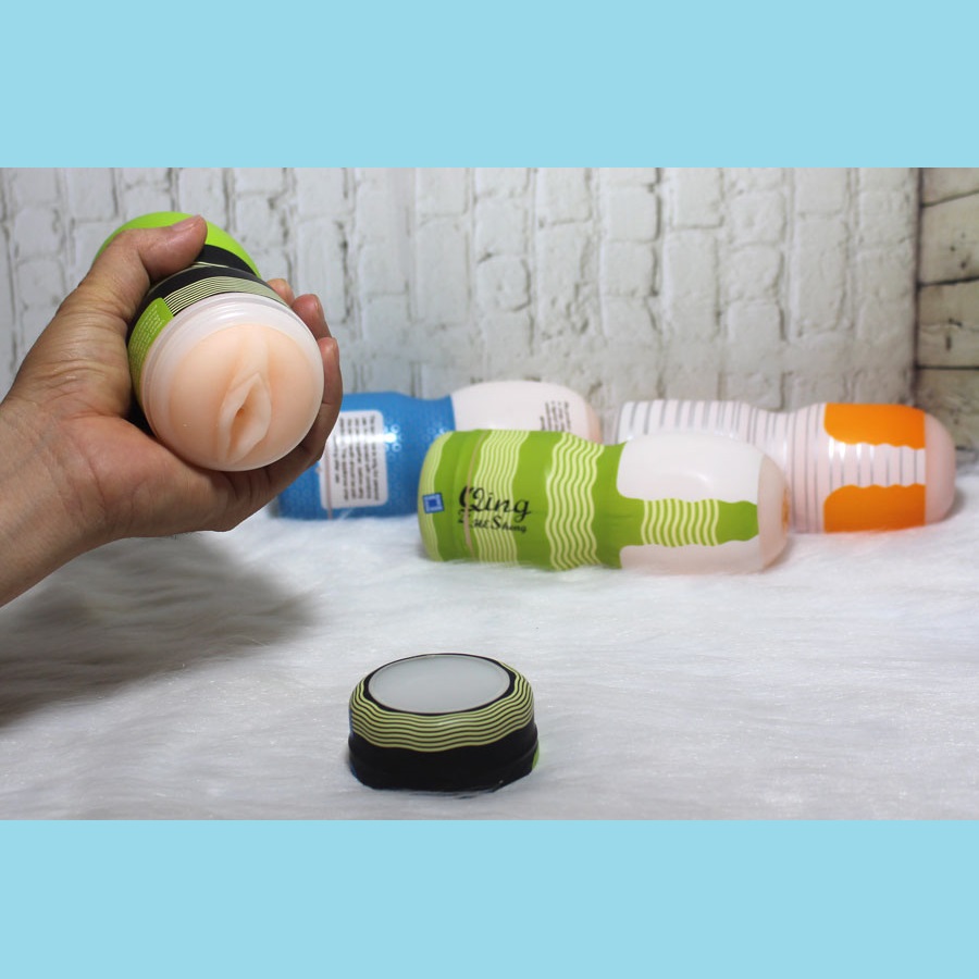 Âm đạo giả Qing cốc thủ dâm silicon y tế mềm mại như thật