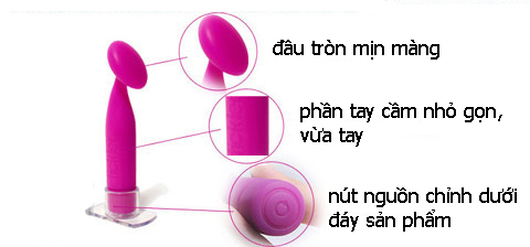 Máy massage điểm G silicon ABS cao cấp 7 chế độ rung sướng