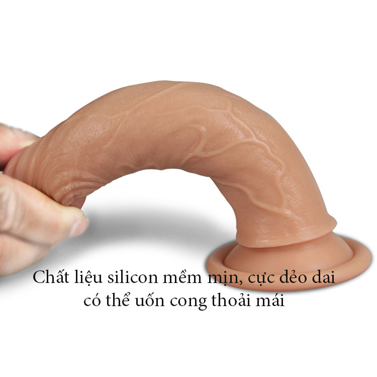 Dương vật silicon 2 thớ Nature Cock Massage điểm G Siêu mềm mại