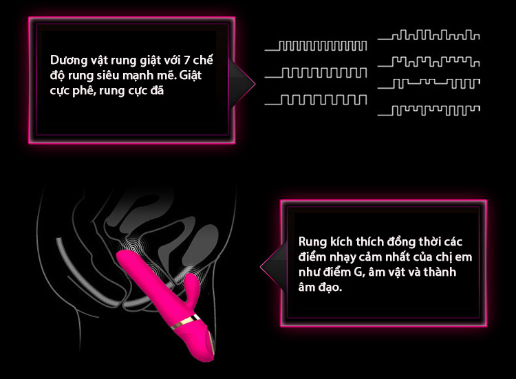 Dương vật cao cấp Cloud rung giật điểm G silicon y tế