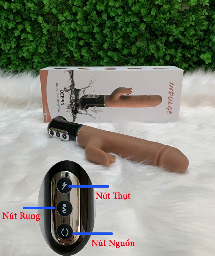 Dương vật cao cấp DeePin rung liếm thụt massage thư giãn