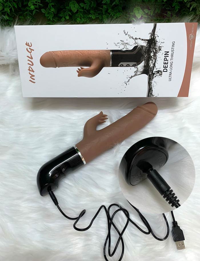 Dương vật cao cấp DeePin rung liếm thụt massage thư giãn