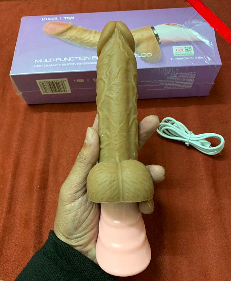 Dương vật cao cấp Joker mềm cong tỏa nhiệt rung 7 chế độ