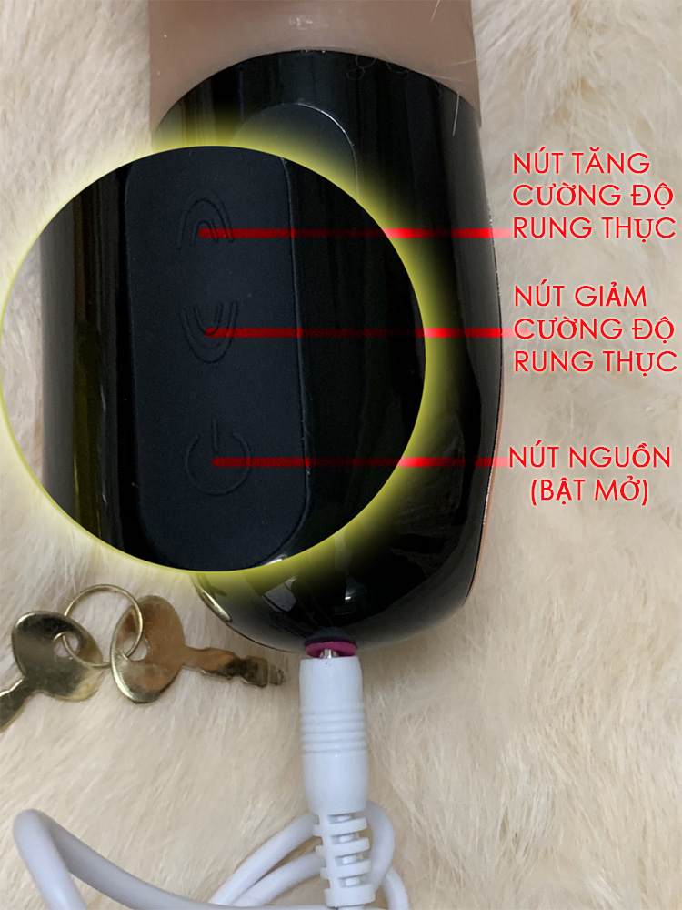 Dương vật đa năng rung Loving World silicon cao cấp massage âm đạo