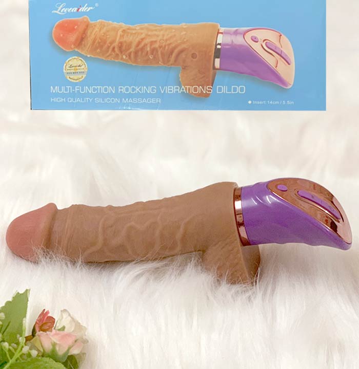 Dương vật chiến binh Loveaider rung xoay 360 độ siêu mềm sưởi ấm