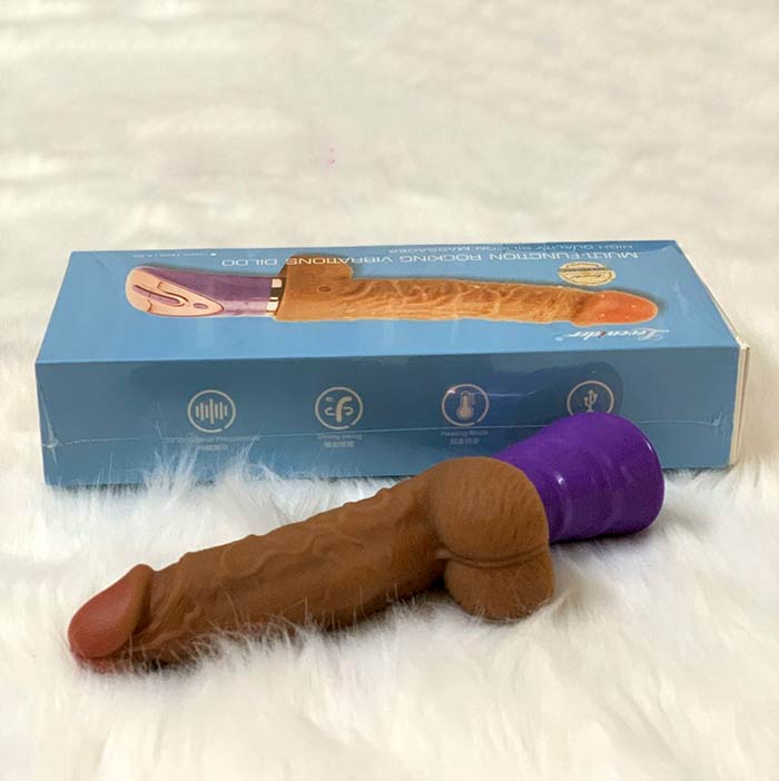 Dương vật chiến binh Loveaider rung xoay 360 độ siêu mềm sưởi ấm