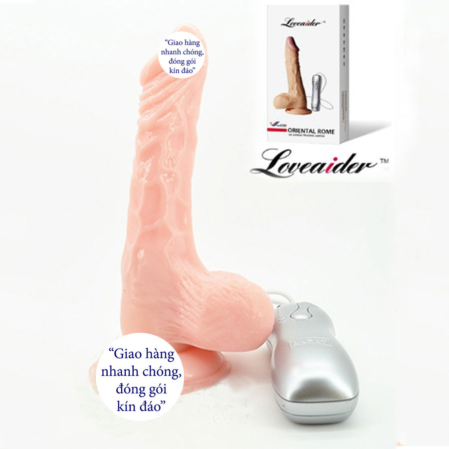 Dương vật giả loveaider rung lắc 7 chế độ silicon mềm dẻo