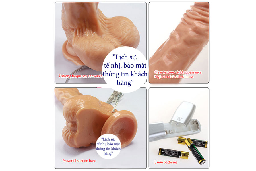 Dương vật giả loveaider rung lắc 7 chế độ silicon mềm dẻo