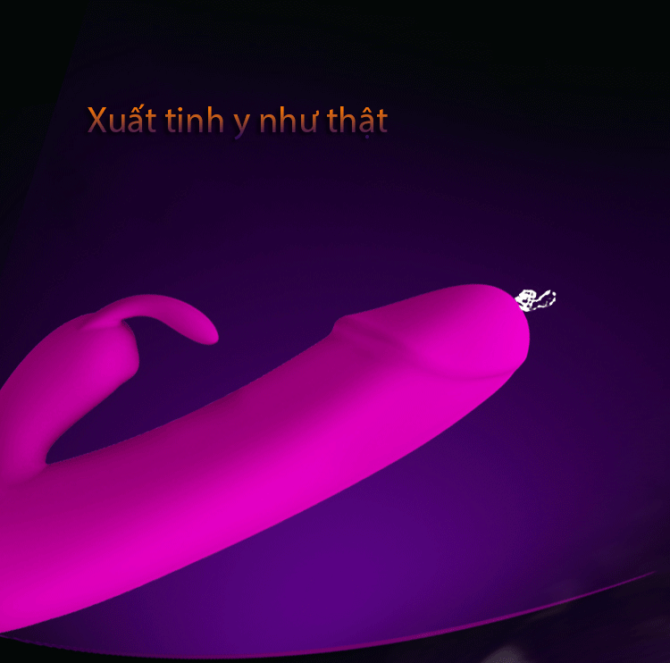 Dương vật siêu rung bắn tinh silicon y tế kích thích nữ giới điểm G