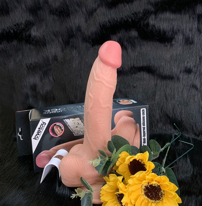 Dương vật cầm tay Lovetoy silicon mềm mại thỏa mãn nhu cầu sinh lý