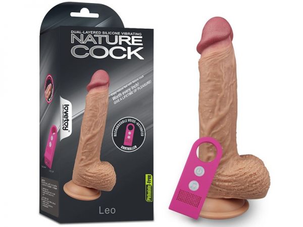 Dương vật siêu mềm rung Lovetoy Nature Cock Leo 7 chế độ rung siêu mềm