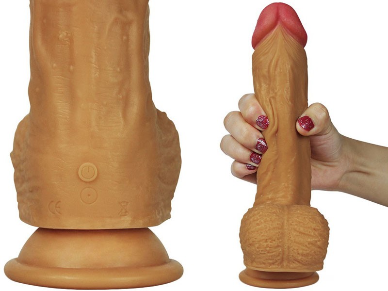 Dương vật siêu mềm rung Lovetoy Nature Cock Leo 7 chế độ rung siêu mềm