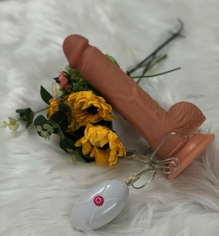 Dương vật siêu mềm rung Lovetoy Nature Cock Leo 7 chế độ rung siêu mềm