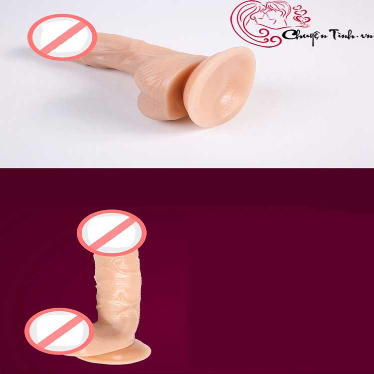 Dương vật silicon đế gắn tường giá rẻ chống khuẩn dễ vệ sinh