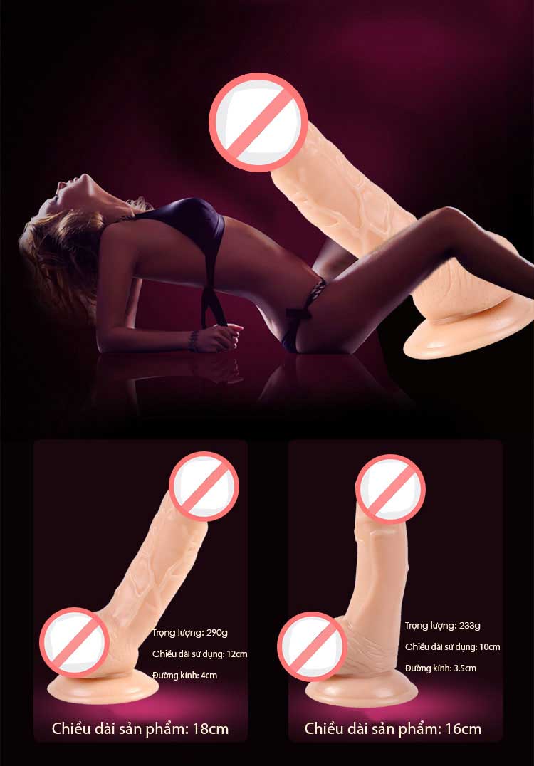 Dương vật silicon đế gắn tường giá rẻ chống khuẩn dễ vệ sinh