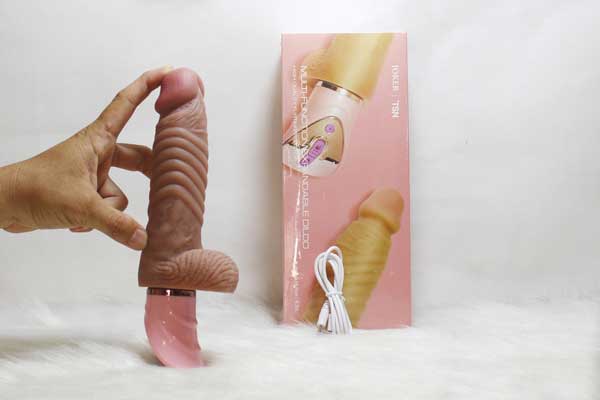 Dương vật silicon siêu mềm Joker rung thụt sưởi ấm cực khoái