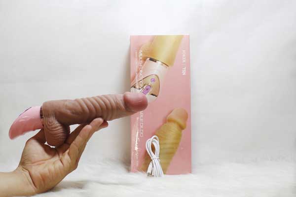 Dương vật silicon siêu mềm Joker rung thụt sưởi ấm cực khoái