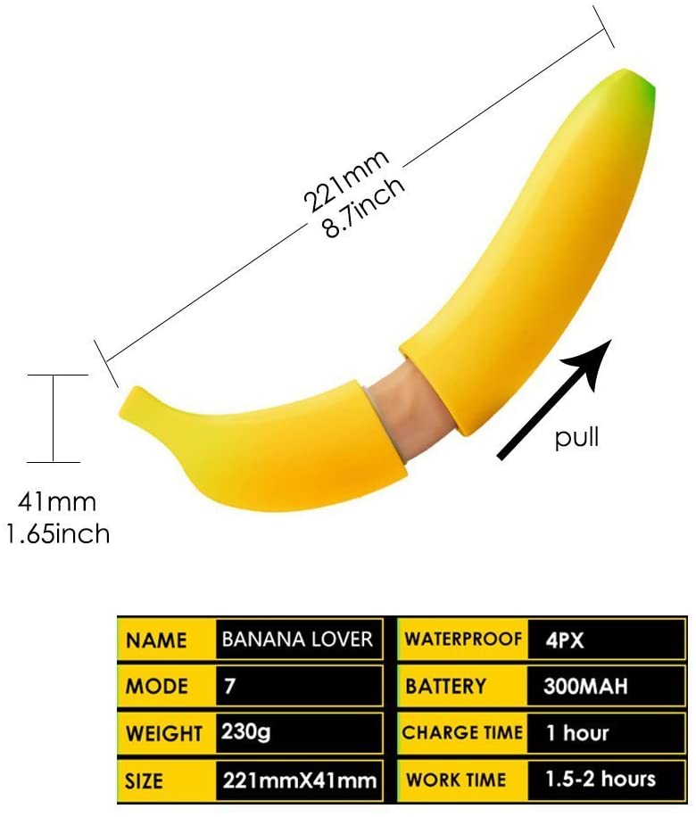 Dương vật thủ dâm nữ cao cấp silicon rung hình trái chuối sạc USB