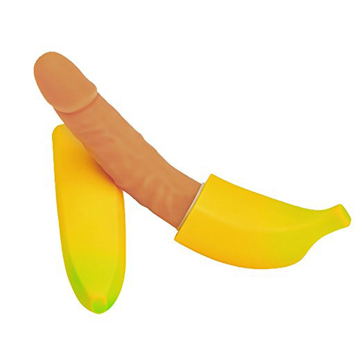 Dương vật thủ dâm nữ cao cấp silicon rung hình trái chuối sạc USB