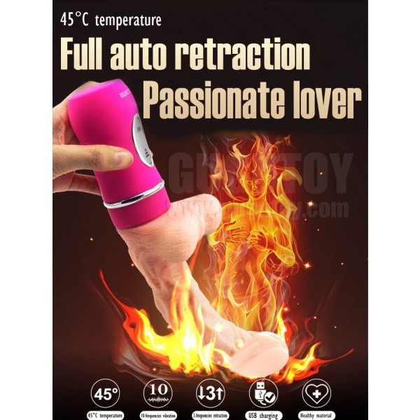 Dương vật giả Ailighter rung thụt tỏa nhiệt silicon cao cấp Mỹ