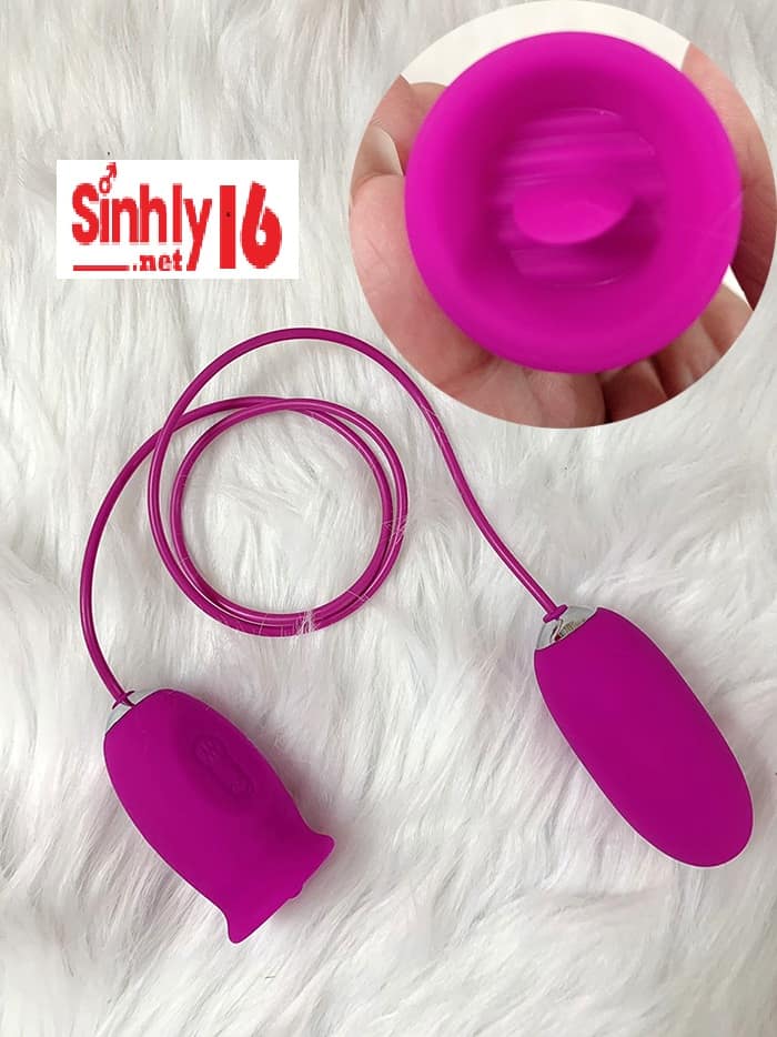 Trứng rung liếm 2 đầu Pretty Love Daisy 12 chế độ rung liếm tăng khoái cảm
