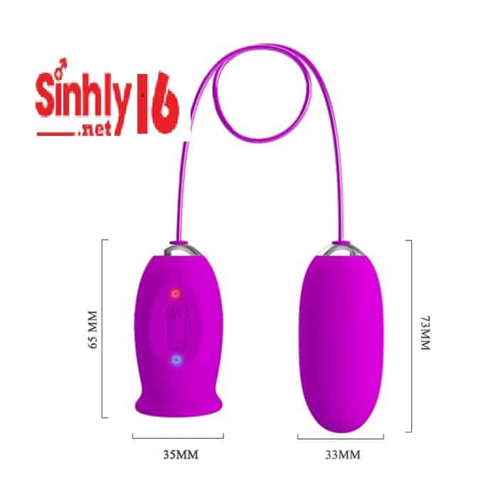 Trứng rung liếm 2 đầu Pretty Love Daisy 12 chế độ rung liếm tăng khoái cảm