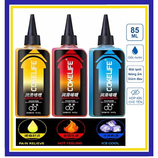 Gel bôi trơn Cokelife giảm đau cho gay thiên nhiên an toàn