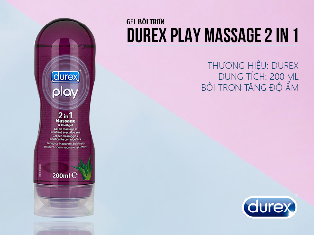 Gel bôi trơn Durex Play 2 in 1 tăng khoái cảm dịu nhẹ