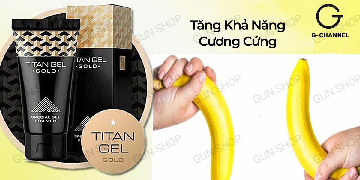  Cửa hàng bán Gel bôi trơn tăng kích thước cao cấp - Titan Gold - Chai 50ml chính hãng