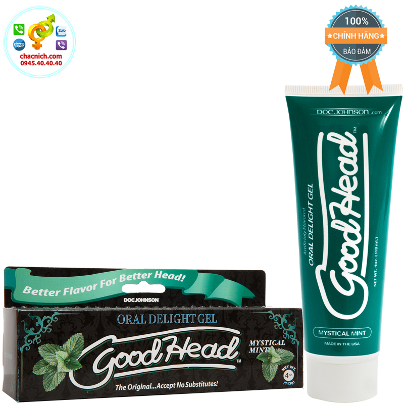 Gel thay đổi khoái cảm GoodHead Mint hương bạc hà Mỹ