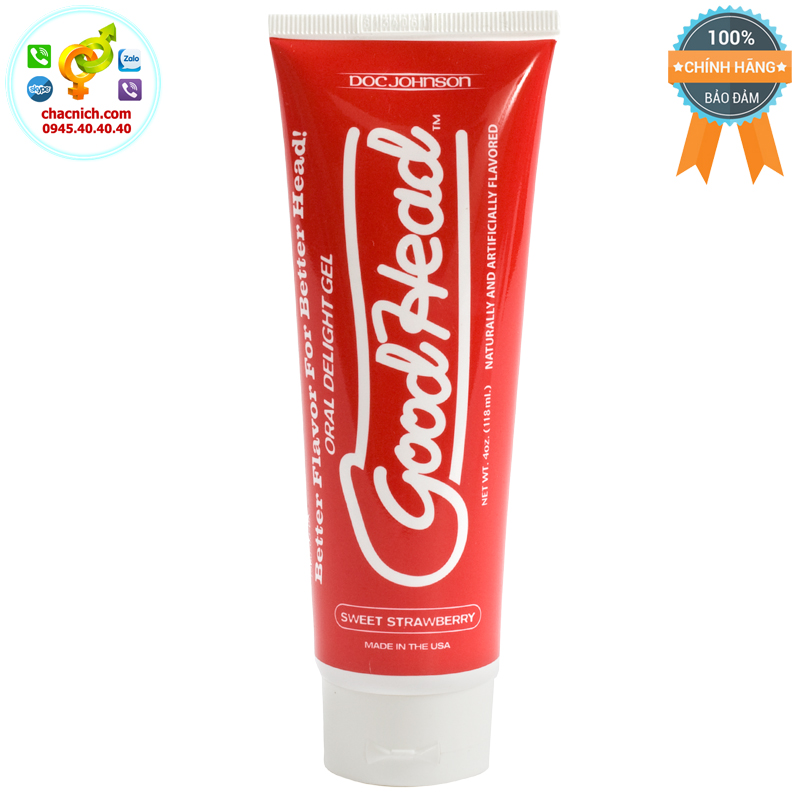 Gel oral sex hương dâu GoodHead mềm mịn tăng khoái cảm dễ dùng