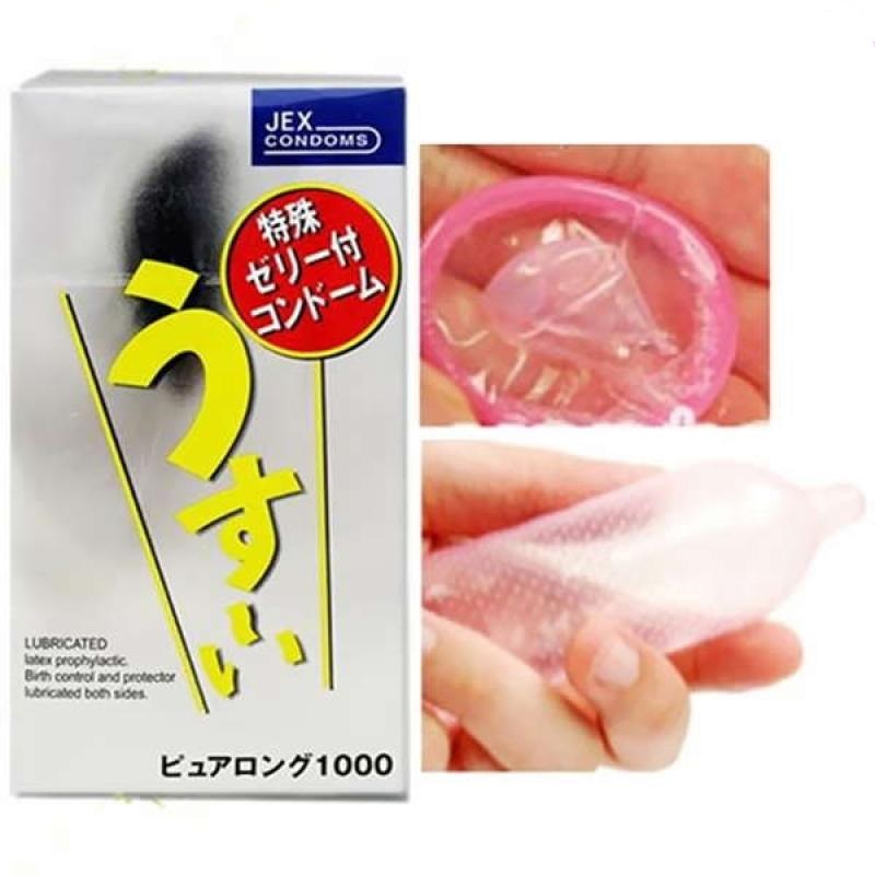 Bao cao su Jex Usui Pure Long 1000 gân gai kéo dài thời gian