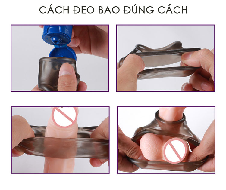 Khóa dương vật silicon y tế an toàn kéo dài cương dương hiệu quả